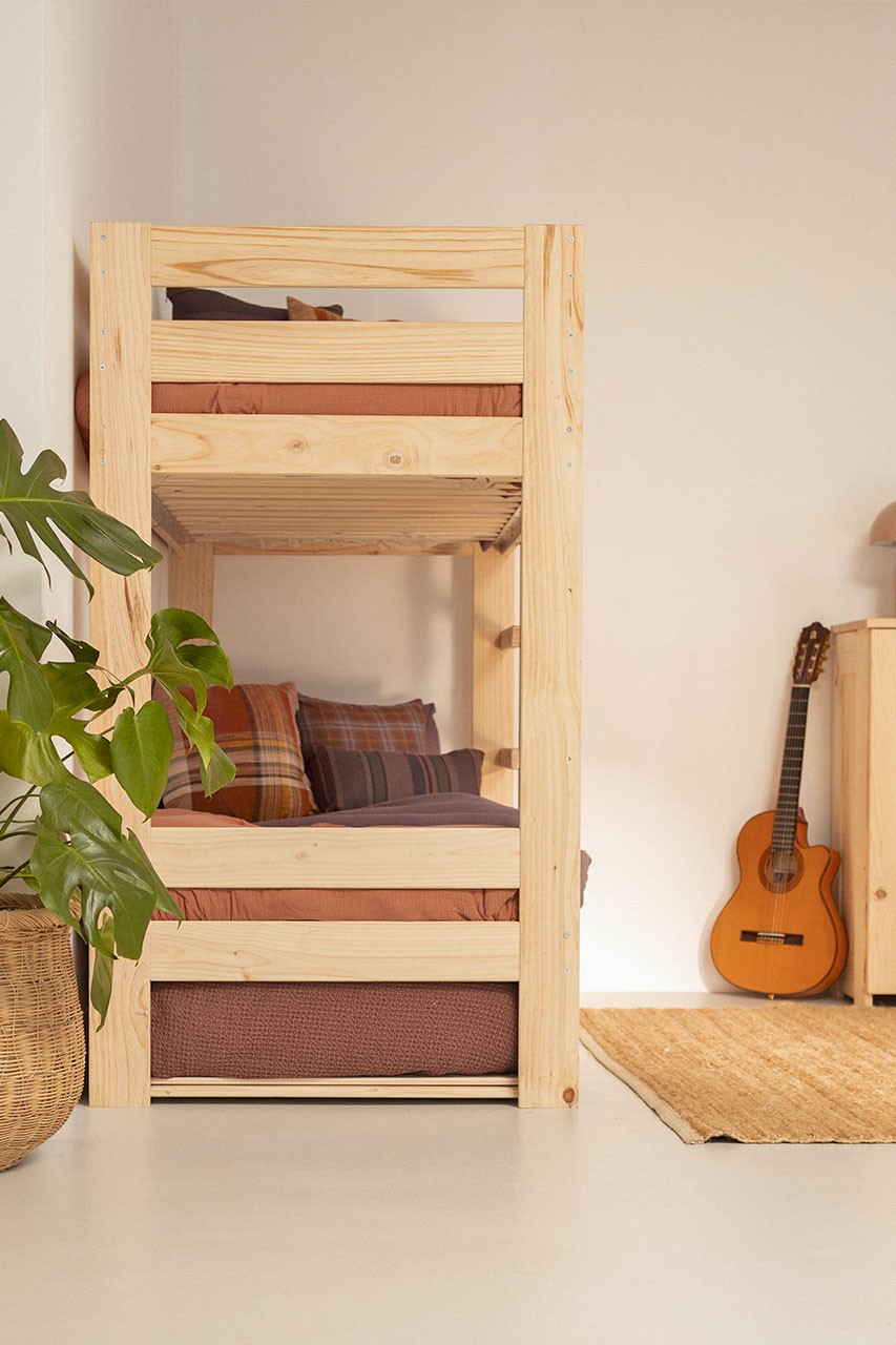 Imagen de ambiente 2 para:Litera de madera con cama nido
